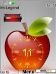 Download mobile theme Apple Clock With Battery