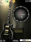 Download mobile theme Guitar Clock