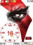 Download mobile theme Kratos Clock With Battery