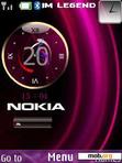 Download mobile theme Nokia Clock With Battery