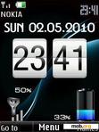 Download mobile theme clock battery & date