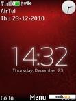 Download mobile theme Red Flower Leather