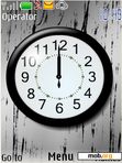 Download mobile theme Black and White Clock