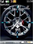 Download mobile theme Wheel Clock By ACAPELLA