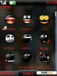 Скачать тему Black Emoticons