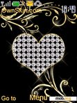 Download mobile theme sparkling heart