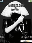 Download mobile theme Lady GaGa theme01