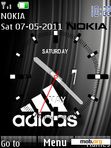 Download mobile theme Adidas clock