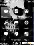 Download mobile theme skull black