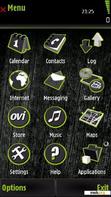 Download mobile theme green dark wood