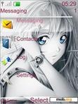 Download mobile theme Metallic Lady