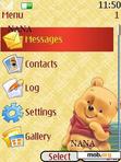 Download mobile theme Baby Pooh Clock