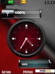 Скачать тему battery clock