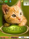 Download mobile theme Cat Clock