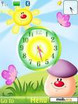 Download mobile theme Cartoon Clock