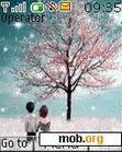 Download mobile theme animated winter love