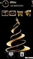 Download mobile theme Golden X-mas Tree