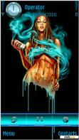 Download mobile theme graffiti girl