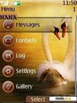 Download mobile theme Swans Love CLK