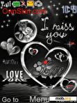 Download mobile theme animated love