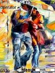 Download mobile theme couple painting