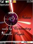 Download mobile theme Red Nokia Clock By ACAPELLA