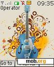 Download mobile theme blue guitar