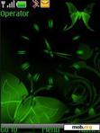 Download mobile theme green butterfly