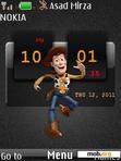 Download mobile theme Woody Clock