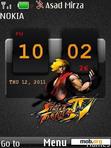 Download mobile theme Street Fighter Clock