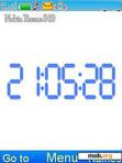 Download mobile theme Digital Clock Blue 20