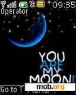 Скачать тему animated u r my moon