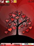 Download mobile theme animated love tree