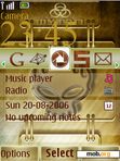 Download mobile theme golden skull