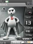 Download mobile theme super vodafone clock