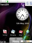 Download mobile theme Android Galaxy Clock