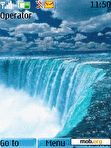 Download mobile theme Waterfall scene