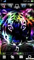 Download mobile theme COLOURFUL TIGER