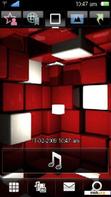 Download mobile theme RED & WHITE CUBES