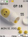 Download mobile theme Happy Pills Clock