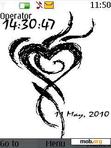 Download mobile theme Heart Clock