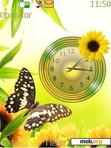 Скачать тему Beautiful Nature clock