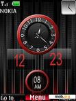 Download mobile theme Dual Clock With New Icons