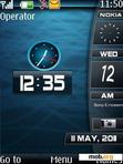 Download mobile theme Sidebar Clock With Icons