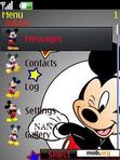 Download mobile theme Mickey Mouse Clock