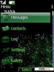 Download mobile theme Abstract Green Clock