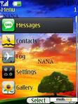 Download mobile theme Sunset Clock