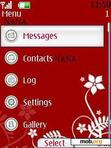 Download mobile theme Abstract Red  Clock