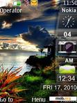 Download mobile theme Paradise clock