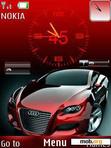 Download mobile theme Audi Clock With Battery And Signal